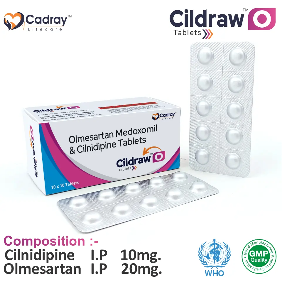 Cilnidipine 10mg Olmesartan 20mg tablet packaging